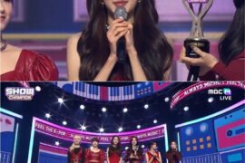 IVE Claims First Music Show Trophy for “BLACKHOLE” on Show Champion