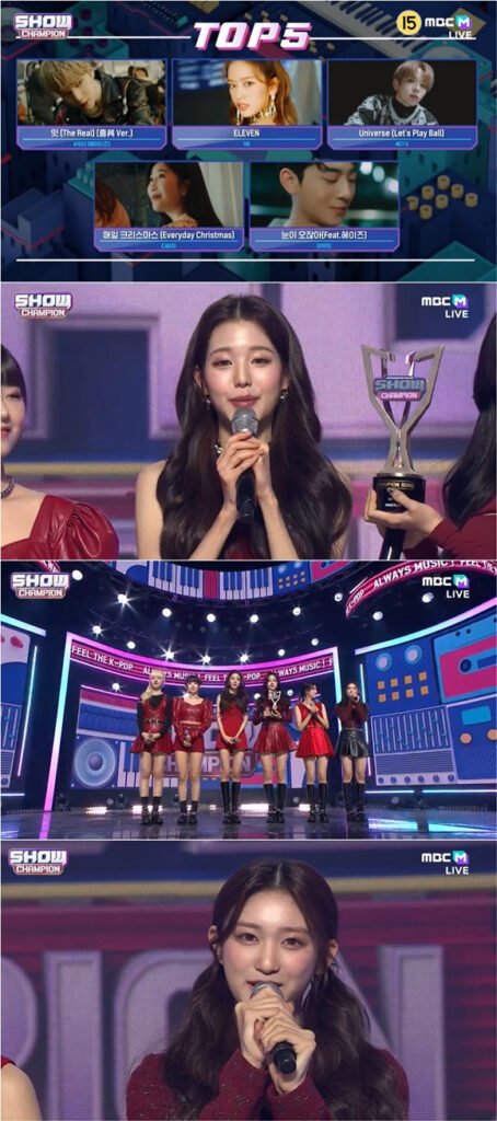 IVE Claims First Music Show Trophy for “BLACKHOLE” on Show Champion