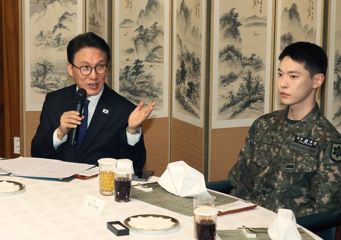 NCT Doyoung Attends Life Guardian Event in Uniform