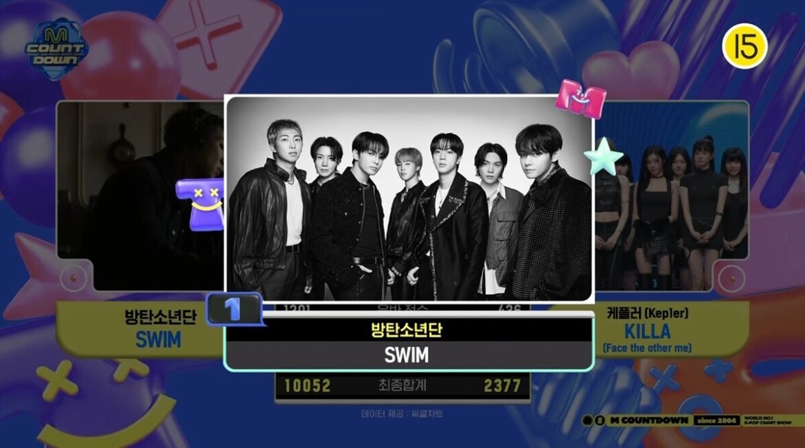 BTS Secures 11th Win With SWIM on M! Countdown