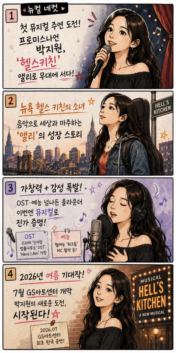 fromis_9 Park Jiwon Makes Musical Debut in Hell’s Kitchen